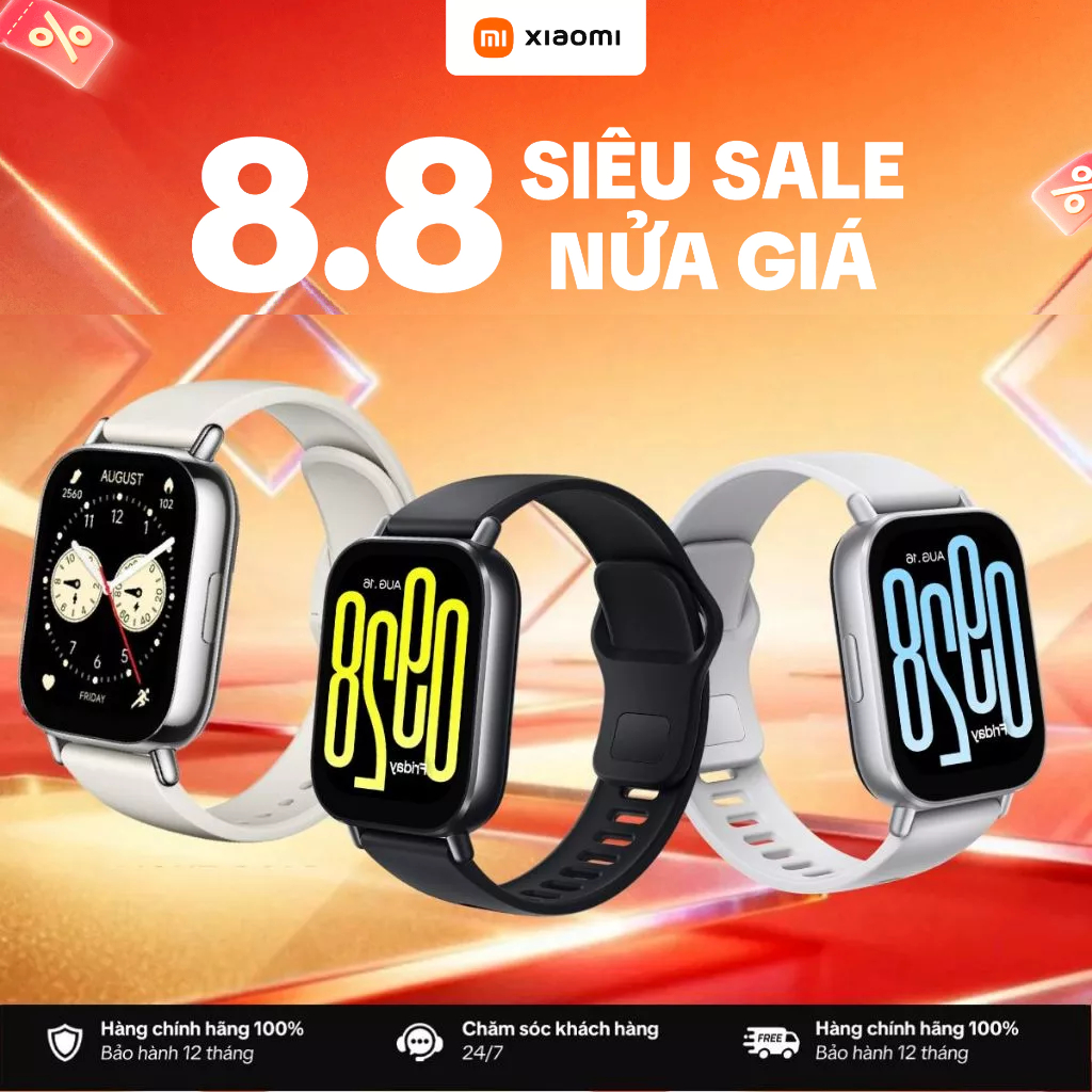 Đồng Hồ Thông Minh Xiaomi Redmi Watch 5 ACTIVE / Watch 5 LITE | Nghe Gọi Bluetooth | Chống Nước | Bảo Hành 12 Tháng
