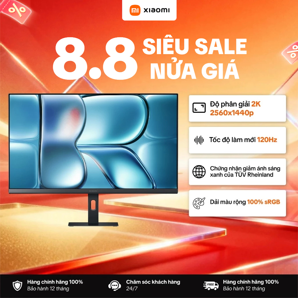 Màn Hình Máy Tính Xiaomi 2K Monitor A27Qi EU 27inch 2026 / 120Hz / 2K / 6ms - Phiên Bản Quốc Tế, Bảo