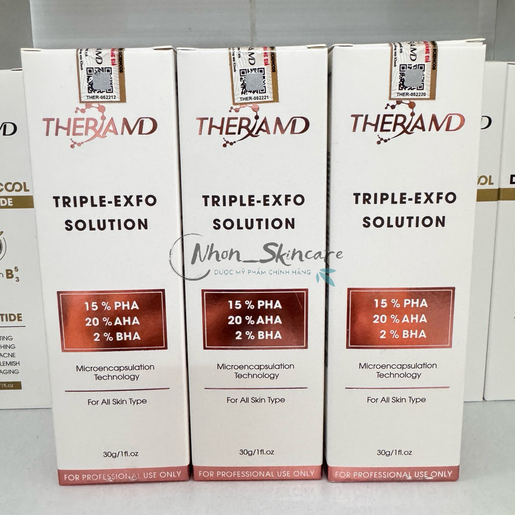 [Chính hãng 6/29] Tinh Chất Thay Da Sinh Học Theramd Tropple - Exfo Solution Sáng Da, Giảm Mụn, Trẻ 