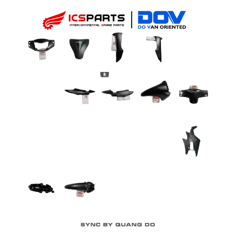 BỘ NHỰA - DÀN VỎ WAVE ALPHA 110CC NĂM 2024 - MÀU ĐEN NHÁM - PHIÊN BẢN ĐẶC BIỆT
