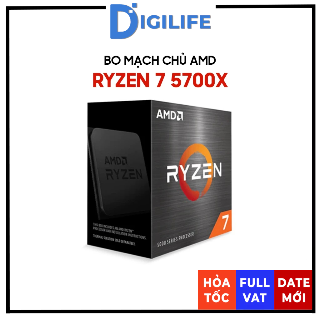 [TRAY CHÍNH HÃNG] CPU AMD Ryzen 7 5700X 8 Nhân 16 Luồng AM4