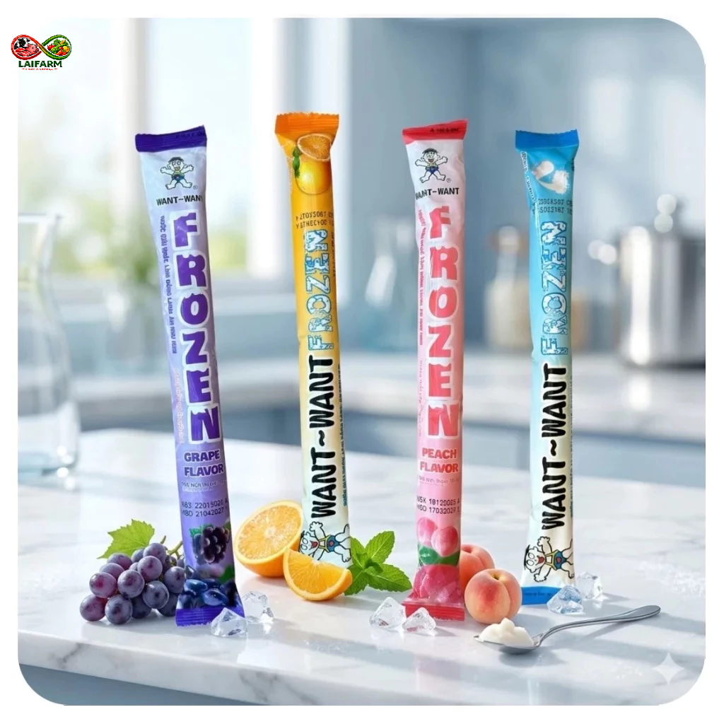 [Laifarm] Nước Giải Khát Want Want Frozen Hương vị Trái Cây 78ml