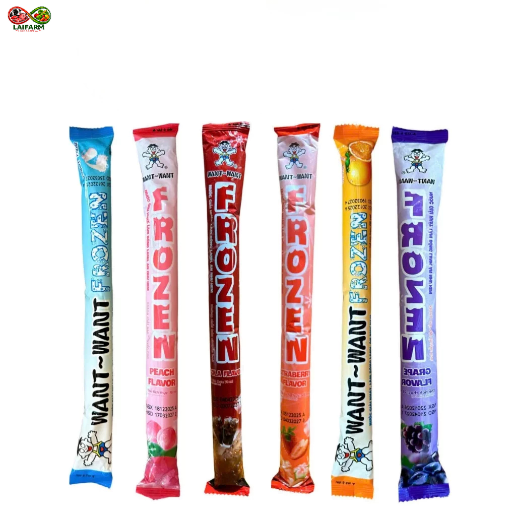 [Laifarm] Combo 4 Nước Giải Khát Want Want Frozen Hương vị Trái Cây 78ml