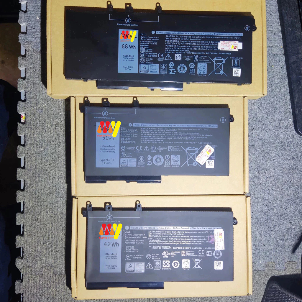 Pin thay thế cho laptop Dell 51Wh 93FTF, GJKNX Latitude 15 3520 3530 E5280 E5480 E5580 E5490 E5590 E