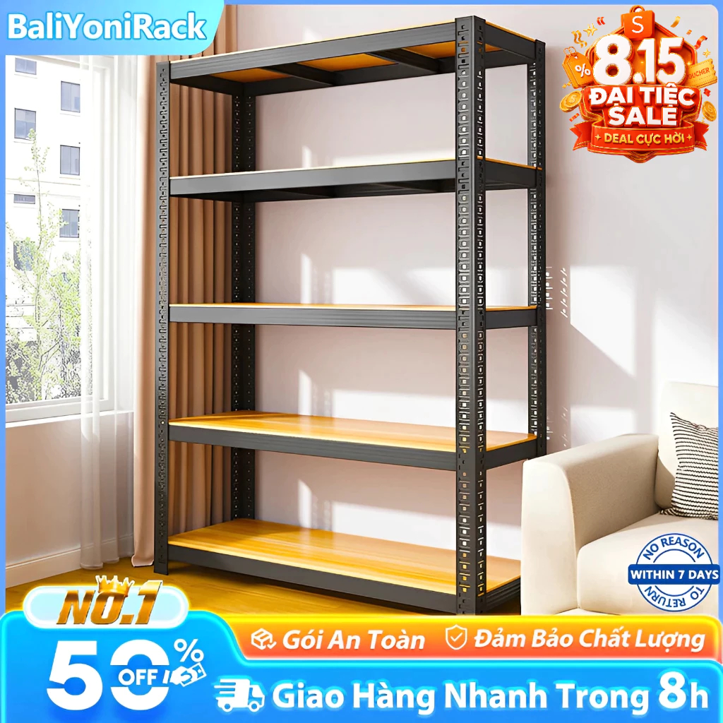Bali Kệ Sắt  Gỗ V Lỗ 40x120x180cm Kệ Đa Năng  Cao Cấp Nhiều Kích Thước Lựa Chọn