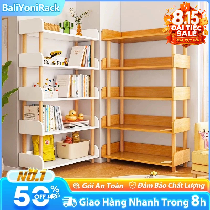 Bali Kệ Sách Gỗ Đa Năng 2-3-4-5-6 Tầng Kệ Đa Năng Lắp Ráp BạN CấT GọN Đồ ĐạC TiếT KiệM Không Gian