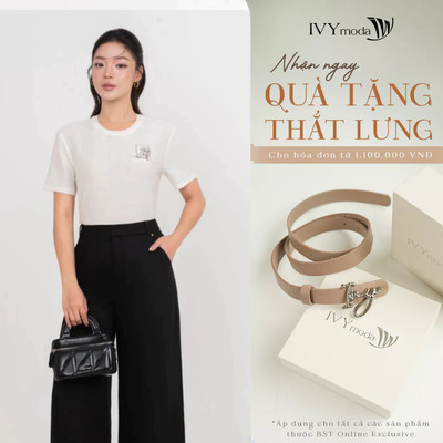 Áo thun nữ họa tiết in hoa, áo thun nữ công sở dạo phố IVY moda MS 57T0303