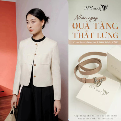 Áo khoác Twill dáng lửng, áo khoác nữ công sở dạo phố IVY moda MS 67T0224