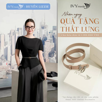 Áo ôm thắt eo tuytsi , Áo công sở nữ cao cấp IVY moda MS 16T0251