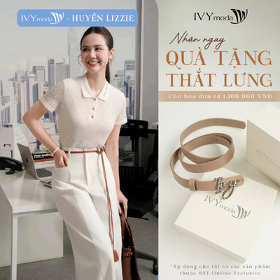 Áo Polo dệt kim Moda, áo polo nữ công sở dạo phố IVY moda MS 57T0302