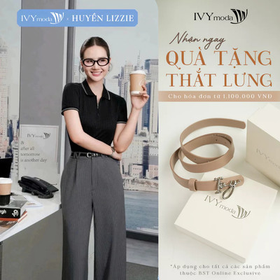 Áo thun Polo ôm mix khóa, áo thun nữ công sở tôn dáng IVY moda MS 57T0295