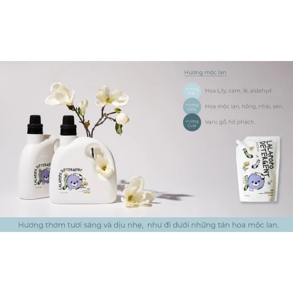 Nước giặt thuần chay K-mom Lalapopo Hàn Quốc