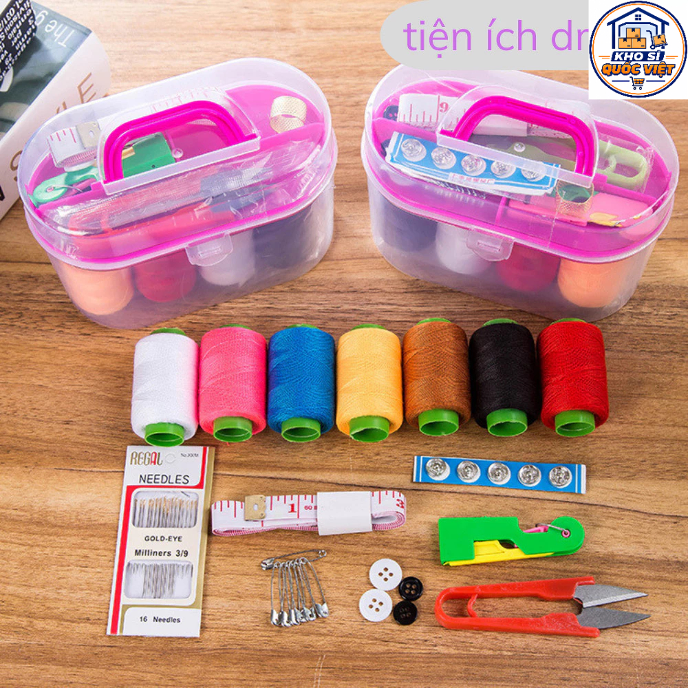 bộ kim chỉ đa năng 50 món tiện lợi KC50