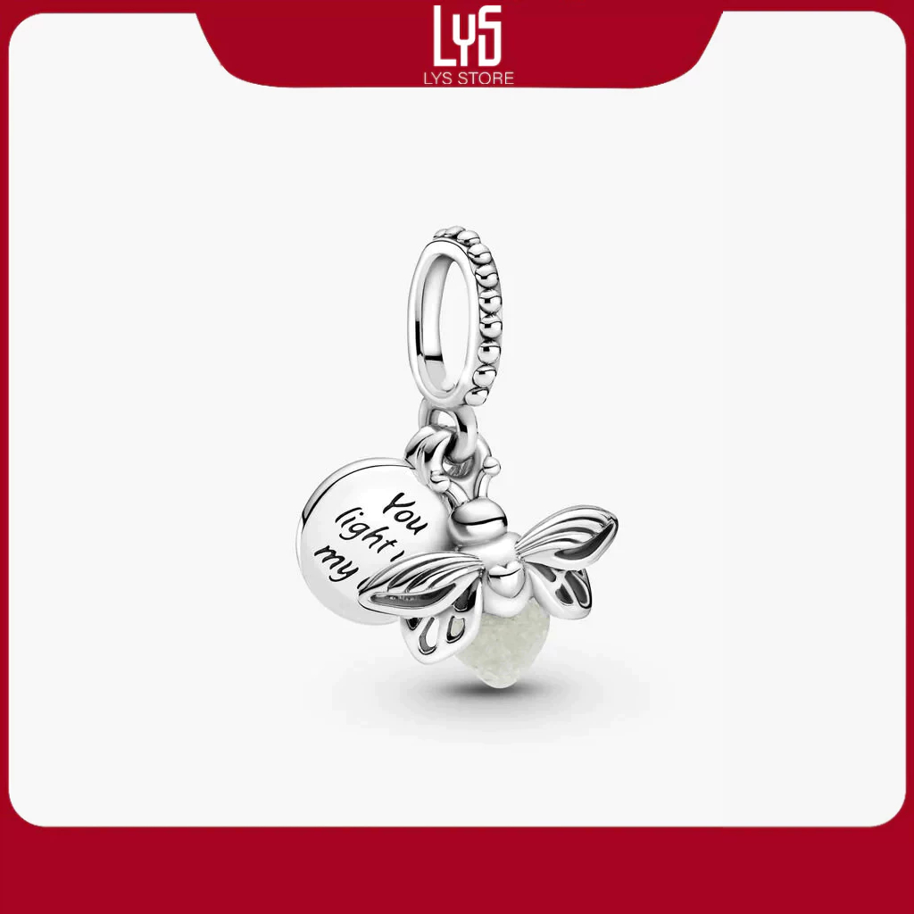 Charm treo bạc Glow-in-the-dark Firefly Dangle Charm 1155 - Bạc S925 Cao Cấp