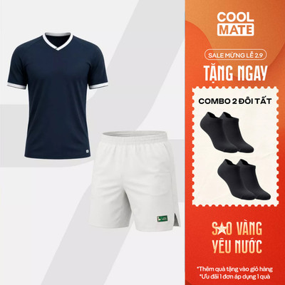 [TẶNG COMBO 2 ĐÔI TẤT]Set thể thao nam Pickleball Áo ZeroMark và quần Smash shot 6inch Thoáng Thấm hút tốt Coolmate