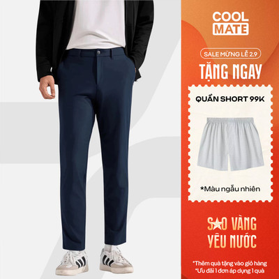 [TẶNG QUẦN 99K]Quần Dài ECC Warp Pants dáng Slim co giãn giữ form tốt, quần đi làm đi chơi dạo phố Coolmate