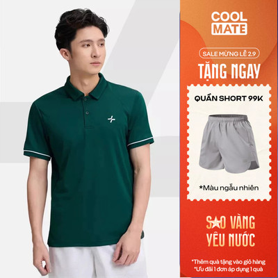 [TẶNG QUẦN SHORT]Áo polo thể thao nam Pickleball Exdry Nhanh khô, Thoáng khí, Thấm hút tốt Coolmate