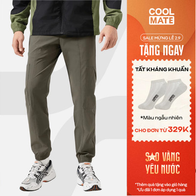 [TẶNG TẤT ĐƠN 329K]Quần dài thể thao nam Jogger UT đa năng, trượt nước, co giãn, độ bền cao - Coolmate