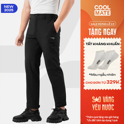 [TẶNG TẤT ĐƠN 329K]Quần dài nam UT Pants Thoáng Khí V2 Độ bền cao co giãn trượt nước leo núi trekking Coolmate