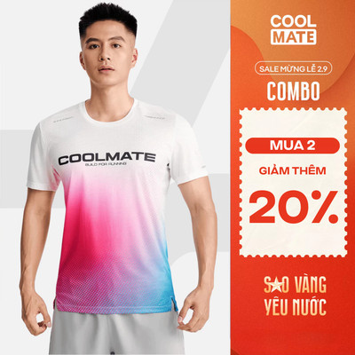 [MUA 2 GIẢM 20%]Áo thun chạy bộ unisex nam nữ thấm hút, nhanh khô, siêu nhẹ logo Coolmate
