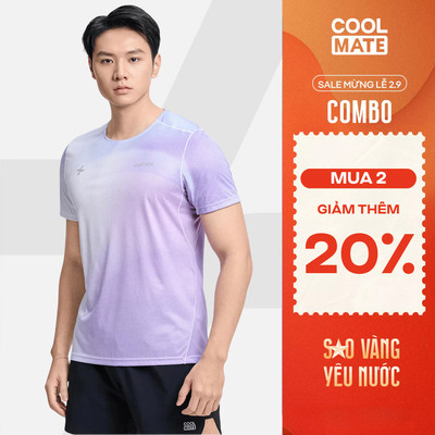 [MUA 2 GIẢM 20%]Áo Thun thể thao nam nữ unisex chạy bộ Running Graphic Luman Gradient siêu nhẹ nhanh khô Coolmate