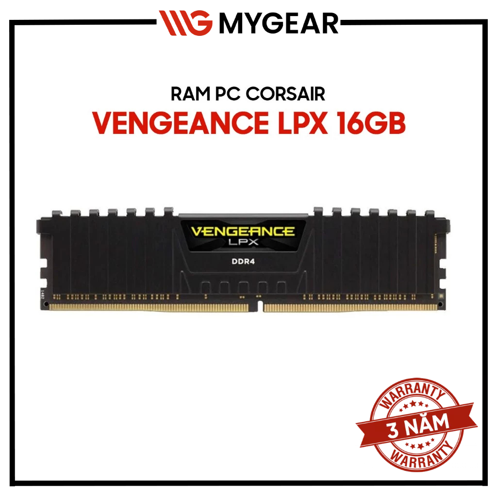 RAM DDR4 Corsair Vengeance LPX 16GB (1x16GB) 3200MHz CL16 CMK16GX4M1E3200C16 - Bảo hành 36 tháng