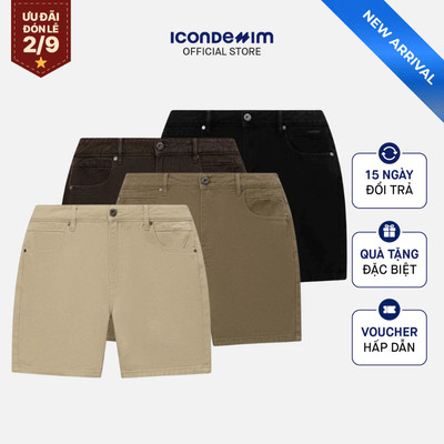 Quần Short Kaki Nam ICONDENIM Settle Form Regular QSID0294