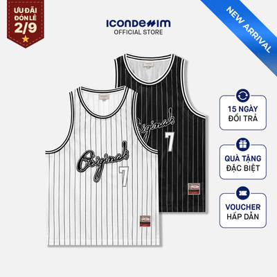 Áo Tanktop Nam ICONDENIM Blackcourt Form Relaxed TTID0048