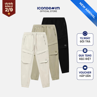 Quần Jogger Nam ICONDENIM Roadman Form Regular JGID0075