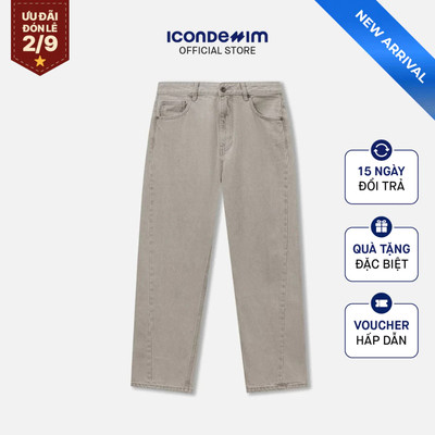 Quần Jeans Nam ICONDENIM Fadeline Form Baggy QJID0299