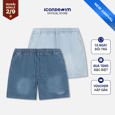 Quần Short Nam ICONDENIM Striped Form Regular QSID0313
