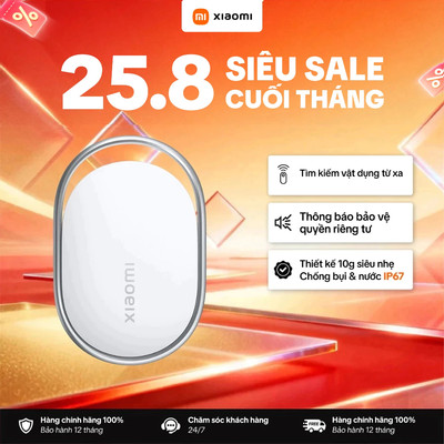 Thiết Bị Định Vị Xiaomi Tag - Bluetooth 5.4/NFC, IP67 - Thời lượng pin hơn một năm