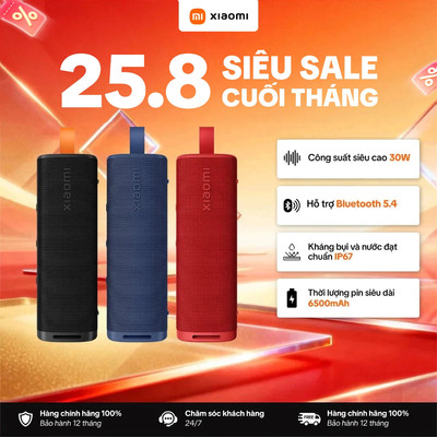 Loa Bluetooth Xiaomi Sound Outdoor | 30W | Bass Mạnh Mẽ | Pin 12 Giờ | Bảo Hành 12 tháng