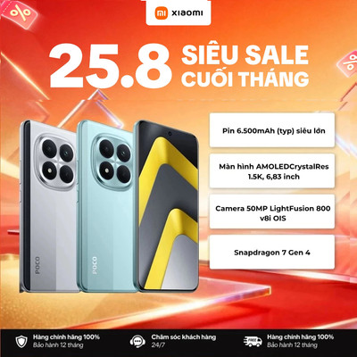 [KOL] Điện Thoại Thông Minh Xiaomi POCO M8 Pro 5G | 8GB+256GB | Bảo Hành Chính Hãng 18 Tháng