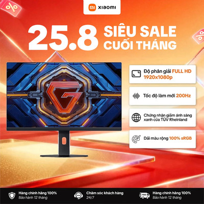 [NEW] Màn Hình Gaming Xiaomi Gaming Monitor G27i 2026 (FHD/IPS/200Hz/1ms) – Phiên Bản Quốc Tế