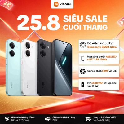 [KOL] Điện thoại XIAOMI POCO X8 Pro 5G (8+256GB | 8+512GB | 12+512GB) | Màn 6.59" 1,5K 120Hz - Bảo Hành 18 Tháng