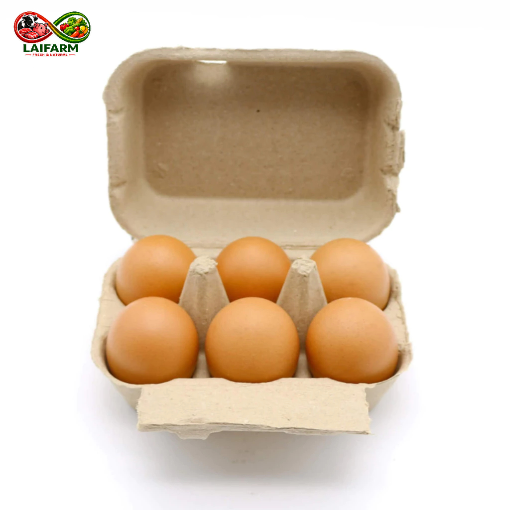 [Laifarm][Hỏa tốc HCM] Trứng Gà Tươi, Plus, Chicken Eggs, 6 Quả (360g) - TAFA
