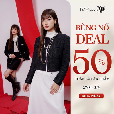 Áo Tweed dáng ngắn nữ IVY moda MS 67M8615
