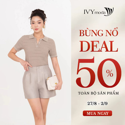Mini Tapta Shorts – Quần shorts nữ lưng cao, Quần công sở dạo phố IVY moda MS 20M9118