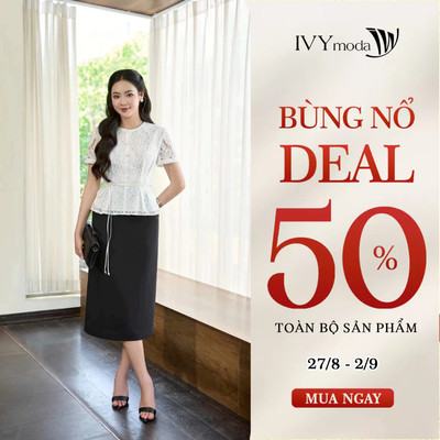 Chân váy bút chì cạp cao, chân váy nữ công sở hiện đại IVY moda MS 31M9380