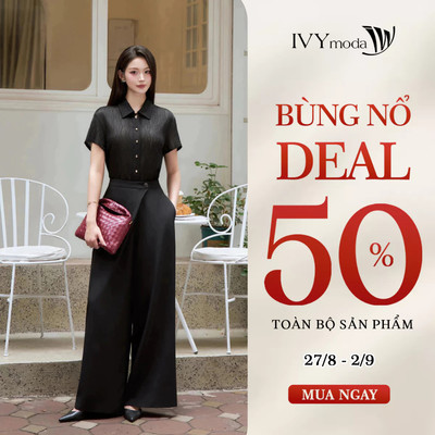 Quần Tây Midnight Noir, quần âu nữ công sở dạo phố IVY moda MS 22B0700
