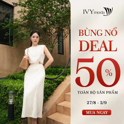 Serene Flow Skirt – Chân váy ren hoạ tiết lá, Chân váy công sở nữ IVY moda MS 31M9153