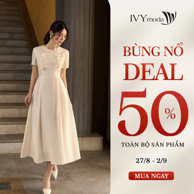 Celestial Ballet Dress - Đầm lụa ren hoa, Đầm dự tiệc nữ IVY moda MS 48B0070