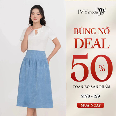 Áo thun ôm cổ kiểu, áo thun nữ công sở IVY moda MS 57M9351