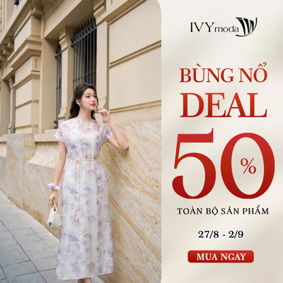 Lilas Dream Dress - Đầm suông hoa nhí nữ IVY moda MS 48M9024