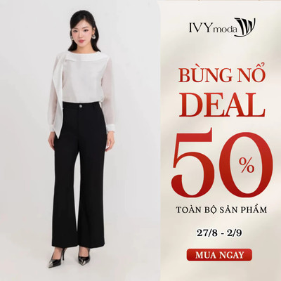 Áo sơ mi nữ cổ xếp tầng, áo sơ mi nữ cao cấp IVY moda MS 17M9277