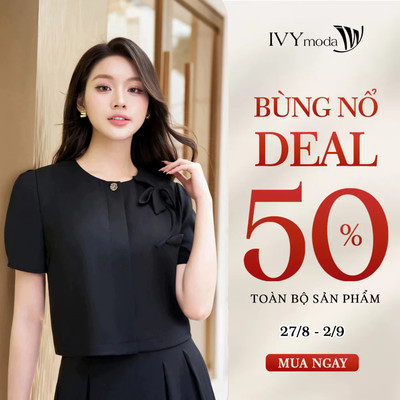 Áo Croptop đính hoa vai, Áo croptop nữ công sở hiện đại IVY moda MS 16M9326