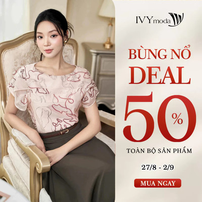 Áo lụa cổ thuyền cách điệu, áo lụa nữ công sở tôn dáng IVY moda MS 16M9361