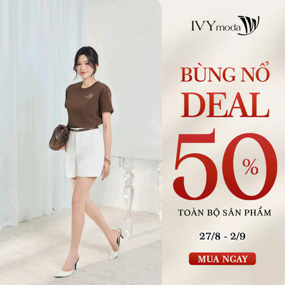 Quần shorts viền ren cạp cao nữ công sở dạo phố IVY moda MS 20M8321
