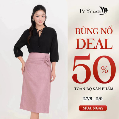 Áo sơ mi lụa Ribbon, áo sơ mi nữ công sở dạo phố IVY moda MS 17M9355